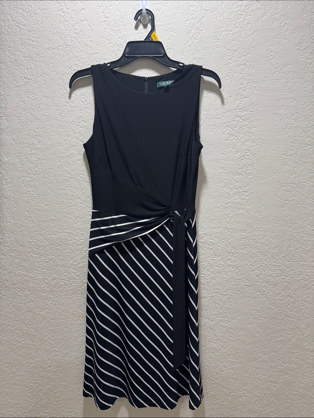 Deep red Laundry by Shelli Segal dress, women’s size Medium. Features a crossove